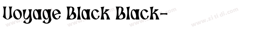 Voyage Black Black字体转换